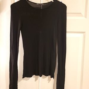 Zara womens black long sleeve size small